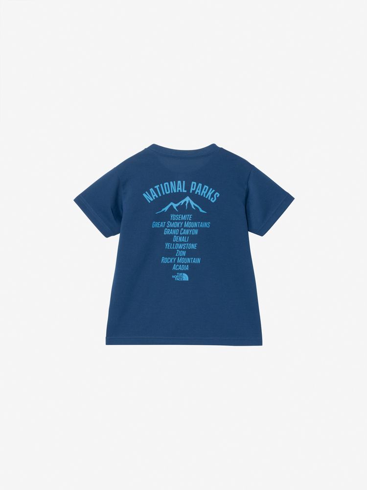 Japanese children's clothing TNF sweat-absorbing, quick-drying, insect repellent function static care printing top 100-120cm boys/girls summer TOPS