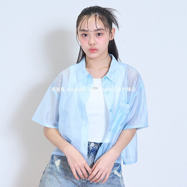 Lovetoxic Japanese children's clothing contact cold thin short shirt and vest two-piece set 140-160cm girls summer TOPS