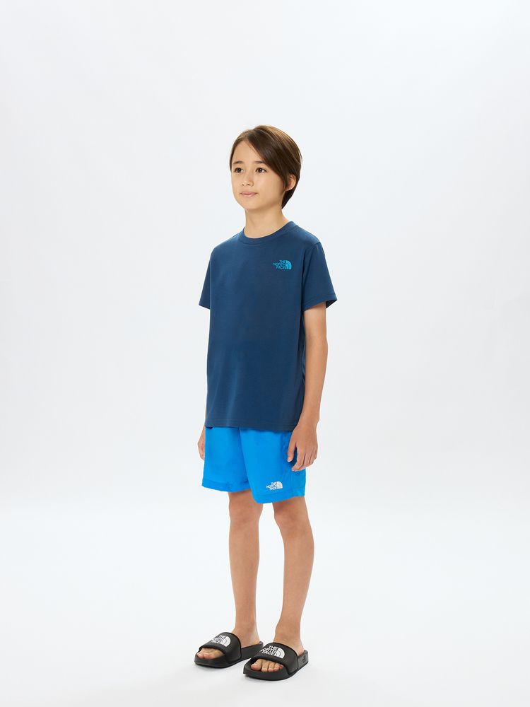 Japanese children's clothing TNF sweat-absorbing, quick-drying and insect-repellent function static care printing top 130-160cm boys'/girls' summer TOPS