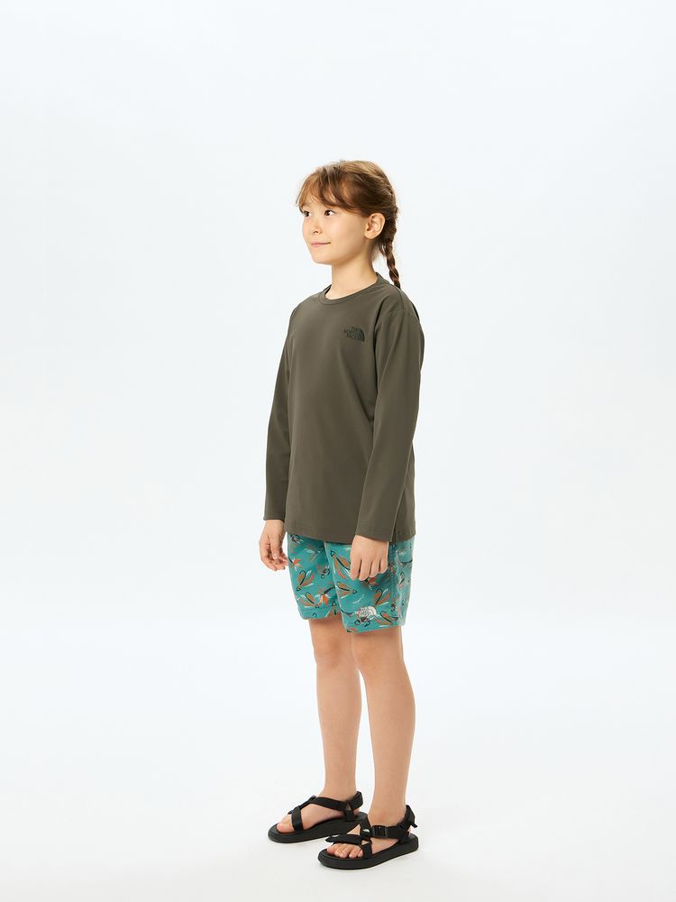 Japanese children's clothing TNF waterproof series static care sports shorts 130-160cm boys'/girls' summer PANTS