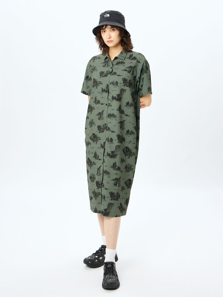 Japanese children's clothing TNF anti-UV static care breathable parent-child mountain shirt dress S-XL adult summer dresses