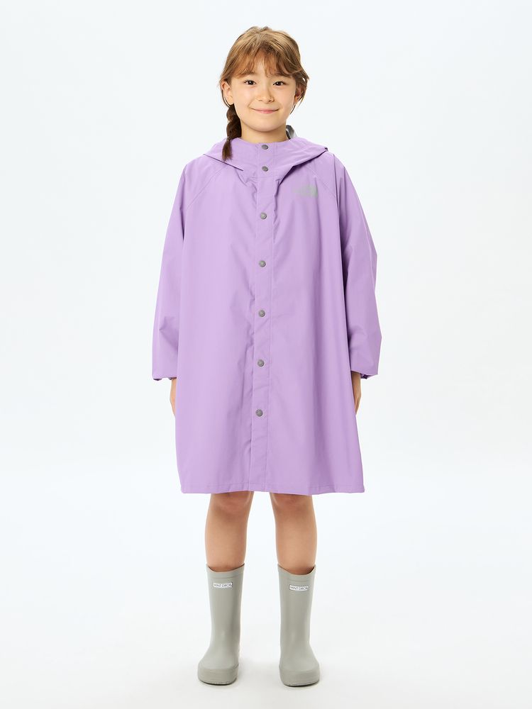 TNF Raincoat (110-150cm) Direct from Japan (Rainy Day Series)