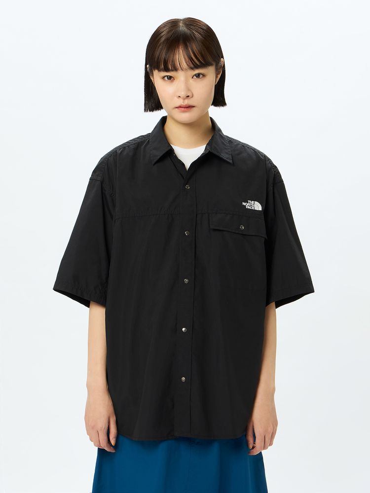 Japanese children's clothing TNF waterproof series parent-child short-sleeved mountain shirt XS-XL adult summer TOPS OUTERWEAR