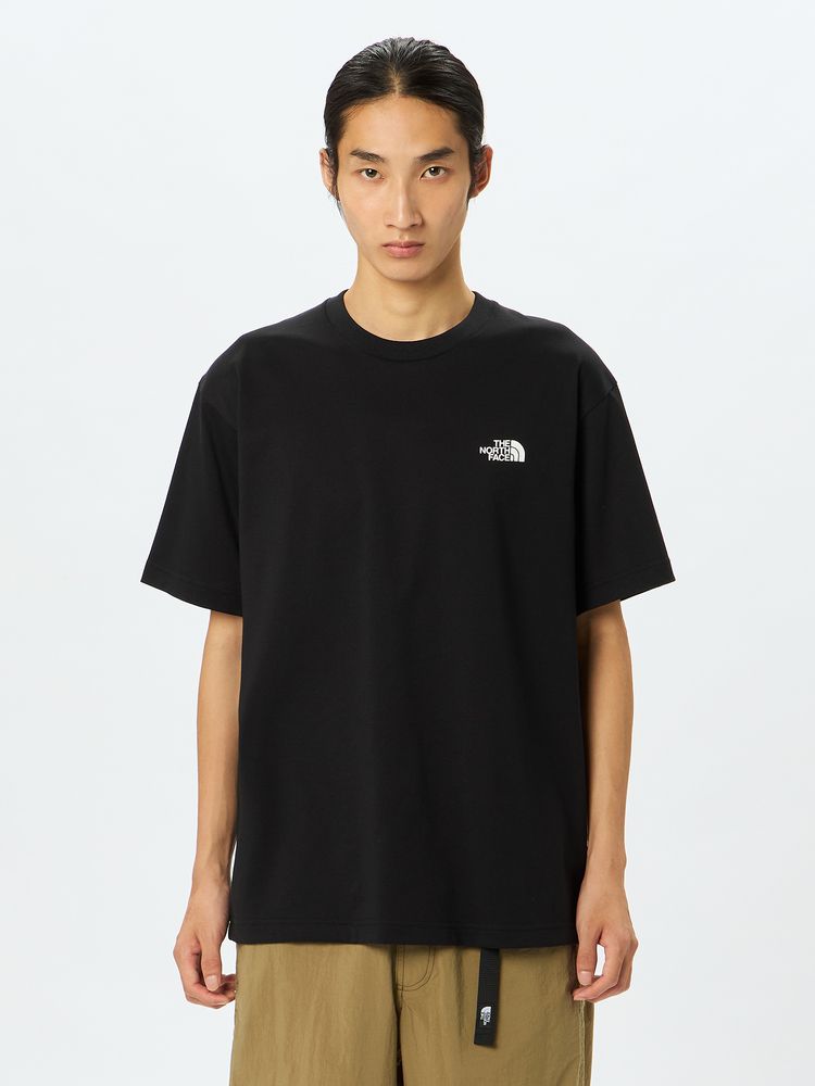 Japanese children's clothing TNF parent-child wear square back logo top S-XXL adult summer TOPS