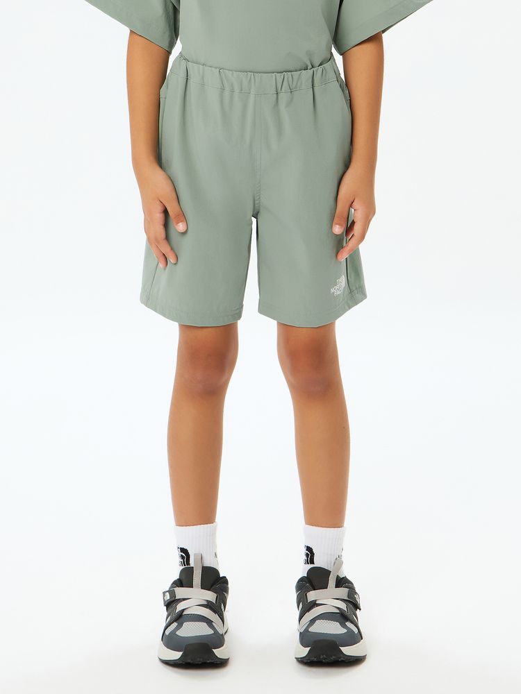 Japanese children's clothing TNF waterproof series high-stretch static care sports shorts 130-160cm boys'/girls' summer PANTS