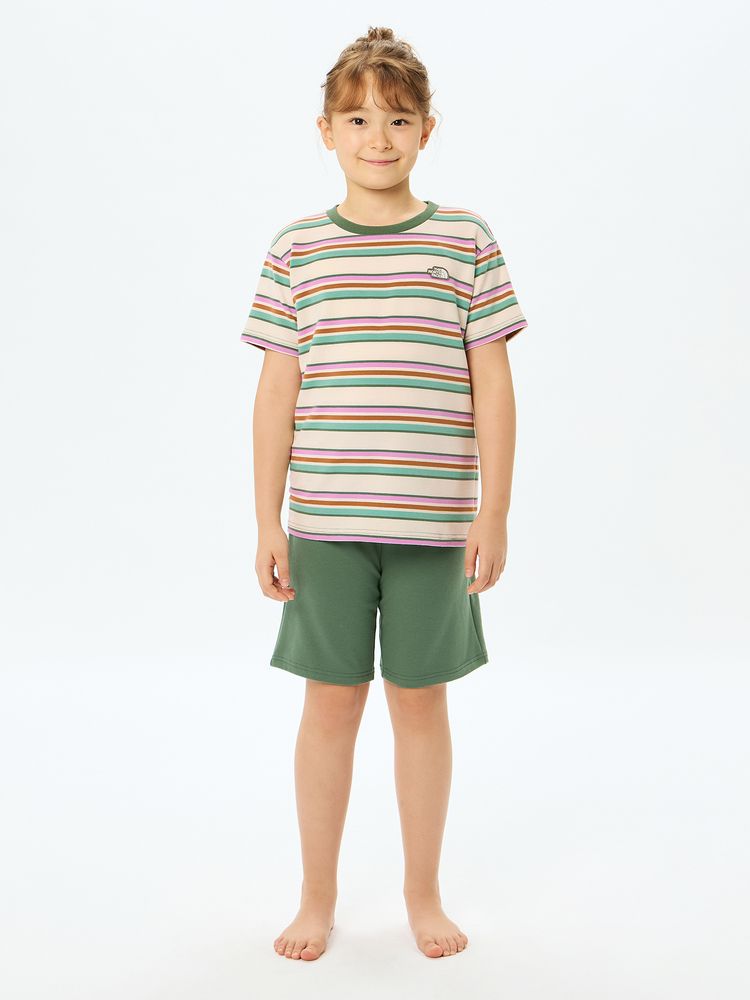 Japanese TNF UV-blocking, quick-drying sportswear for kids (2-piece set, 130-160cm) for boys and girls (Summer TOPS PANTS)