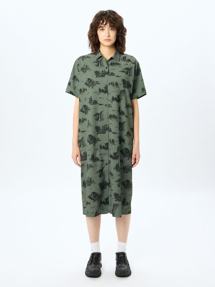 Japanese children's clothing TNF anti-UV static care breathable parent-child mountain shirt dress S-XL adult summer dresses