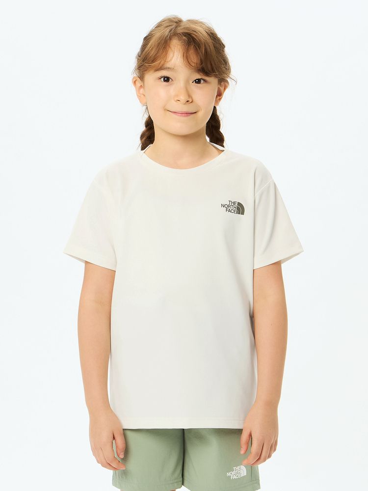 Japanese children's clothing TNF anti-UV sweat-absorbing quick-drying static care print top 130-160cm boys/girls summer TOPS