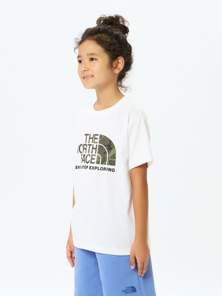 Japanese children's clothing TNF UV protection camouflage logo top 130-160cm boys/girls summer TOPS