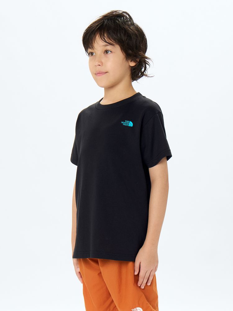 Japanese children's clothing TNF sweat-absorbing quick-drying static care parent-child wear printed tops 130-160cm boys/girls summer TOPS