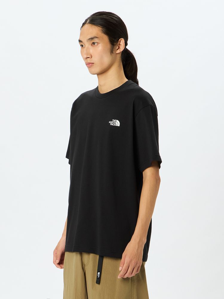 Japanese children's clothing TNF parent-child wear square back logo top S-XXL adult summer TOPS