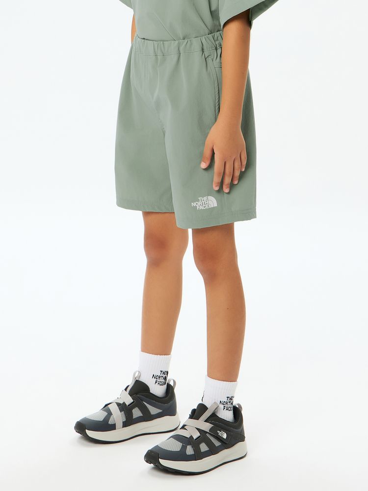 Japanese children's clothing TNF waterproof series high-stretch static care sports shorts 130-160cm boys'/girls' summer PANTS