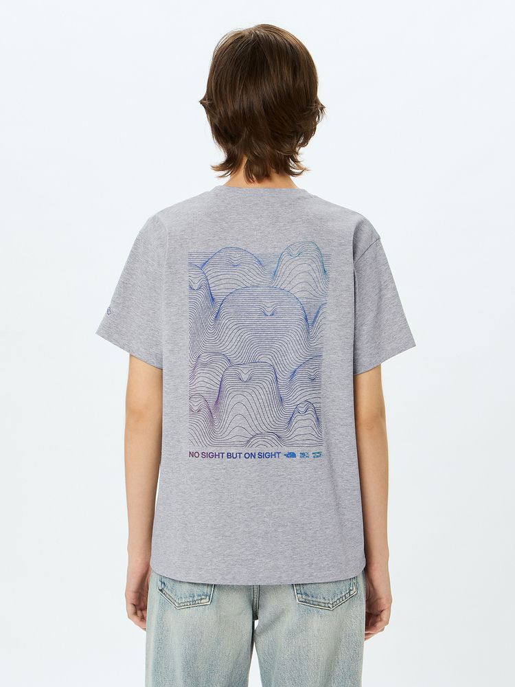 Japanese children's clothing TNF sweat-absorbing quick-drying static care parent-child wear printed tops S-XL adult summer TOPS