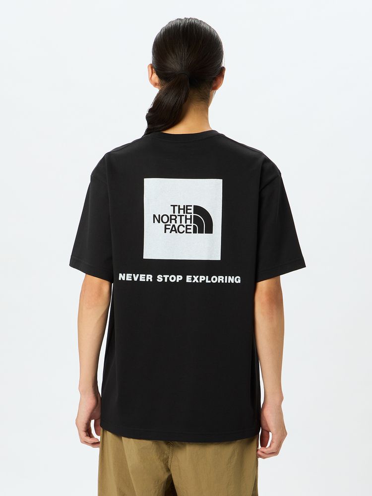 Japanese children's clothing TNF parent-child wear square back logo top S-XXL adult summer TOPS