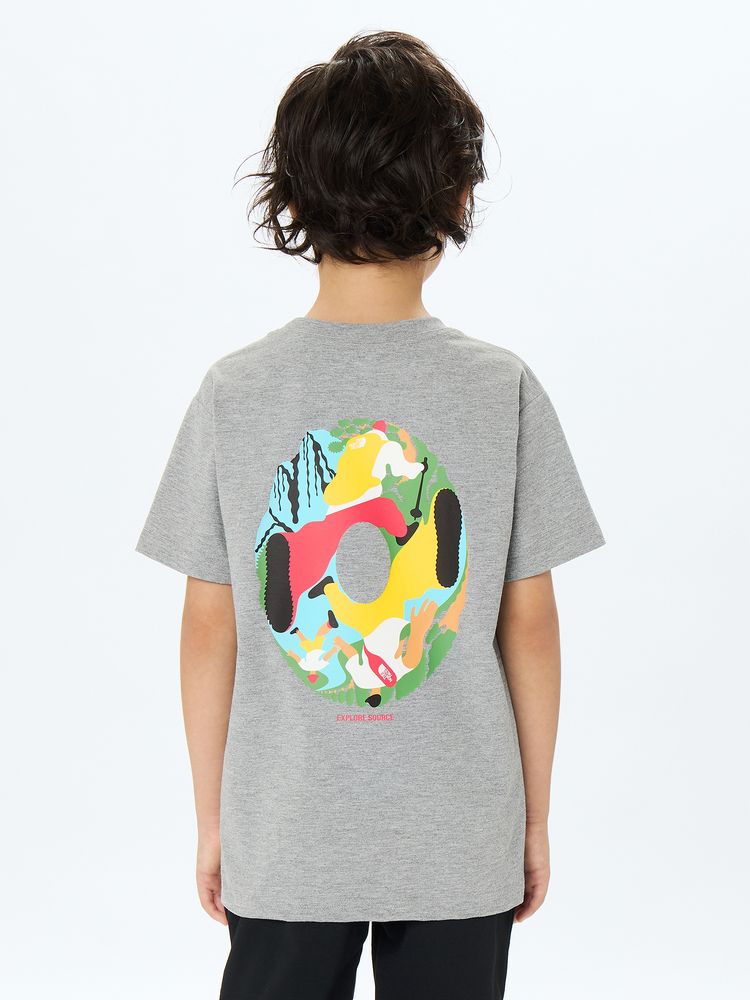 Japanese children's clothing TNF anti-UV sweat-absorbing quick-drying antibacterial deodorant static care parent-child wear printed tops 130-160cm boys/girls summer TOPS