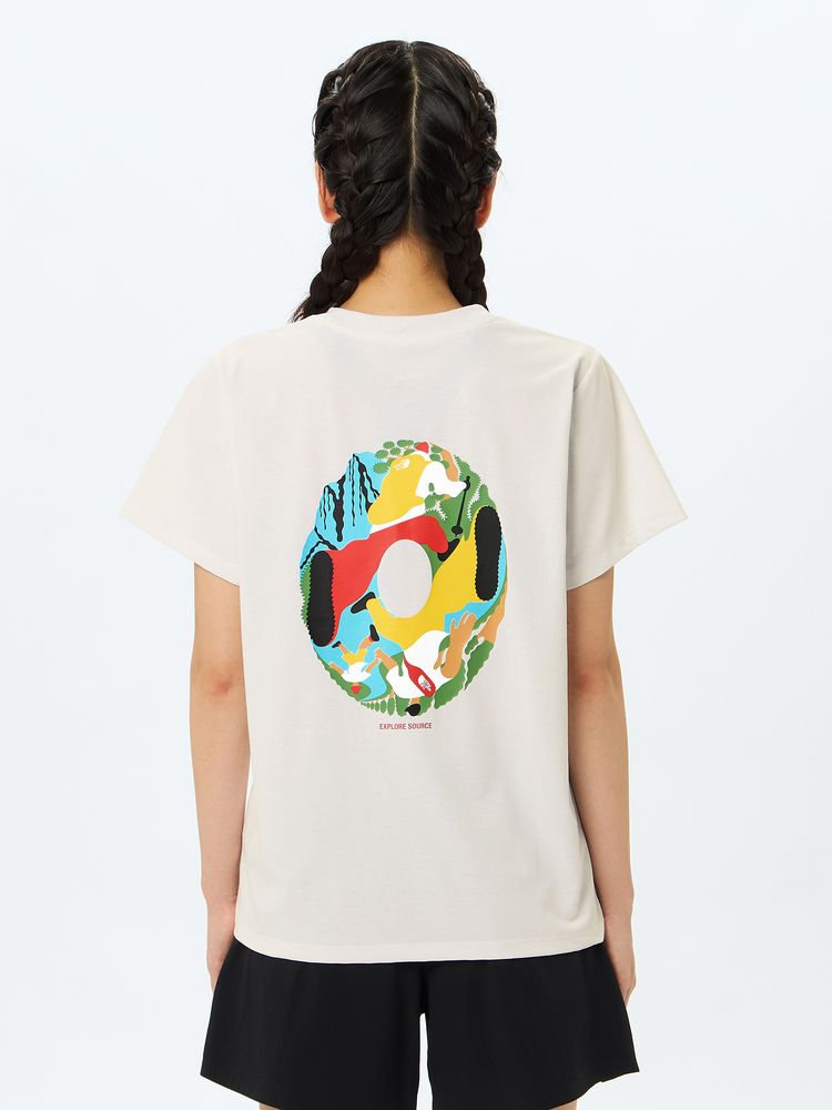 Japanese children's clothing TNF anti-UV sweat-absorbing quick-drying antibacterial deodorant static care parent-child wear printed tops S-XL adult summer TOPS