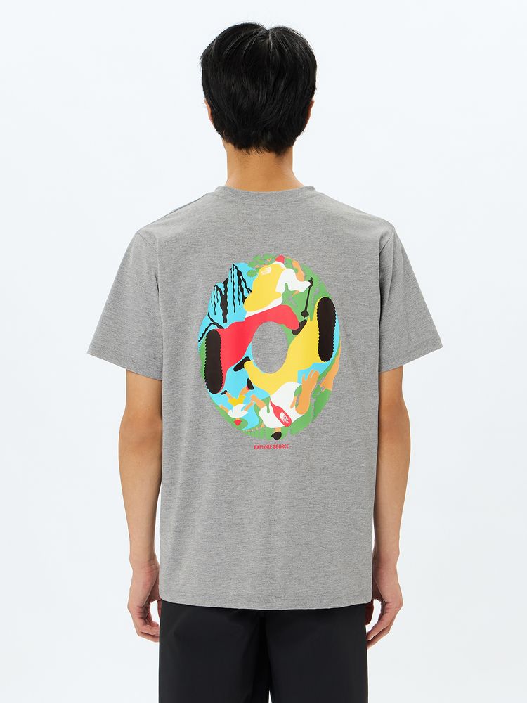 Japanese children's clothing TNF anti-UV sweat-absorbing quick-drying antibacterial deodorant static care parent-child wear printed tops S-XL adult summer TOPS