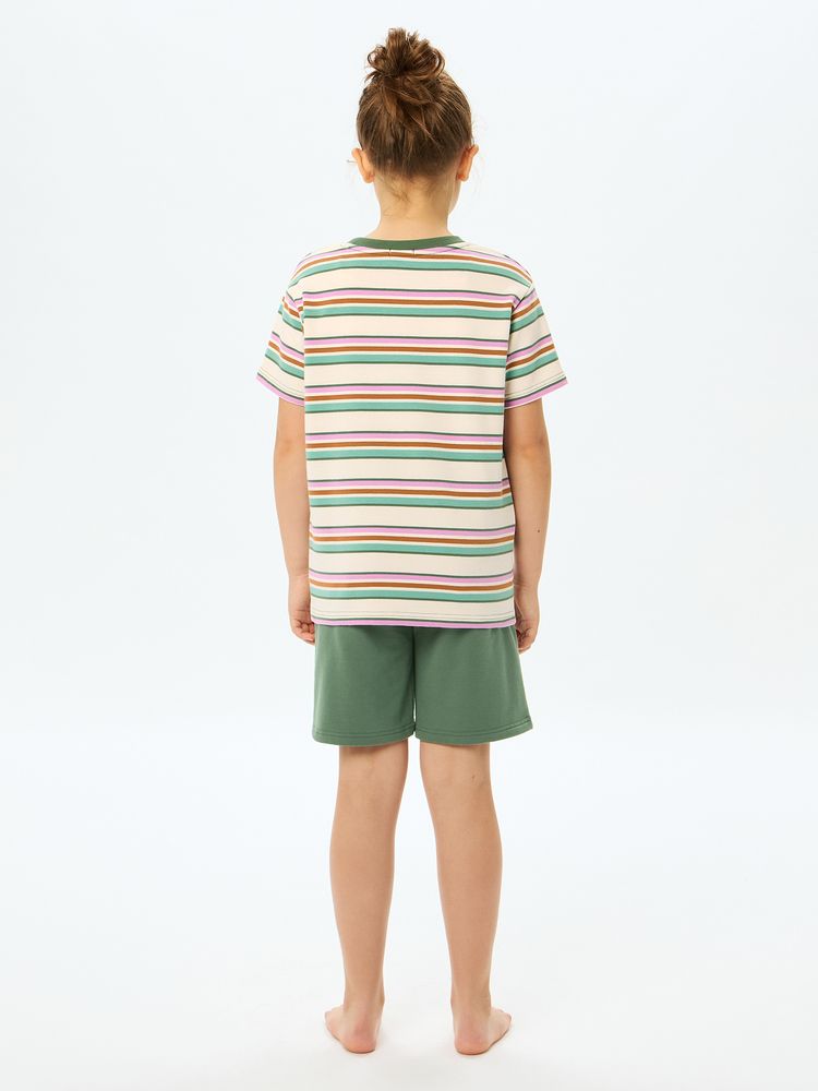 Japanese TNF UV-blocking, quick-drying sportswear for kids (2-piece set, 130-160cm) for boys and girls (Summer TOPS PANTS)