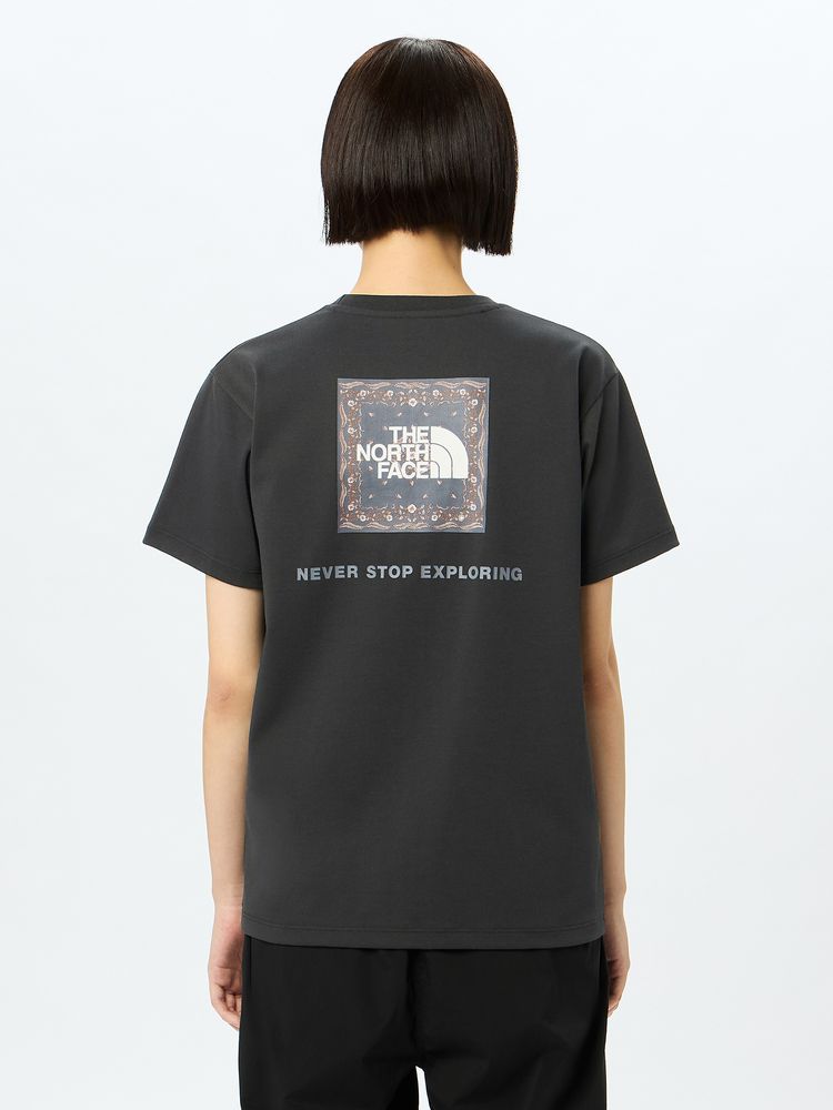 Japanese children's clothing TNF sweat-absorbing quick-drying static care parent-child wear square scarf logo print top S-XL adult summer TOPS