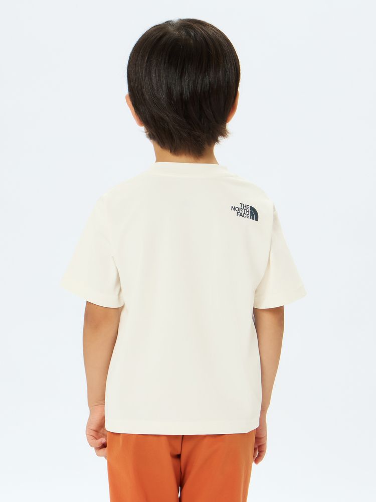 Japanese children's clothing TNF anti-UV sweat-absorbing quick-drying static care print top 100-120cm boys/girls summer TOPS