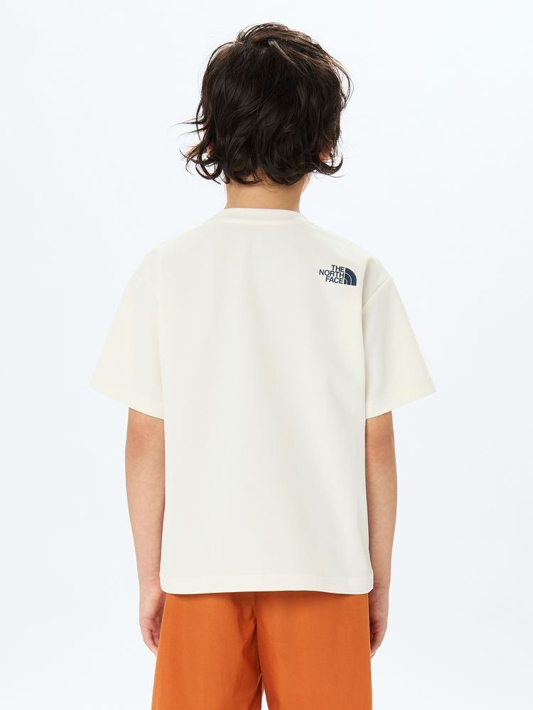 Japanese children's clothing TNF anti-UV sweat-absorbing quick-drying static care print top 130-160cm boys/girls summer TOPS