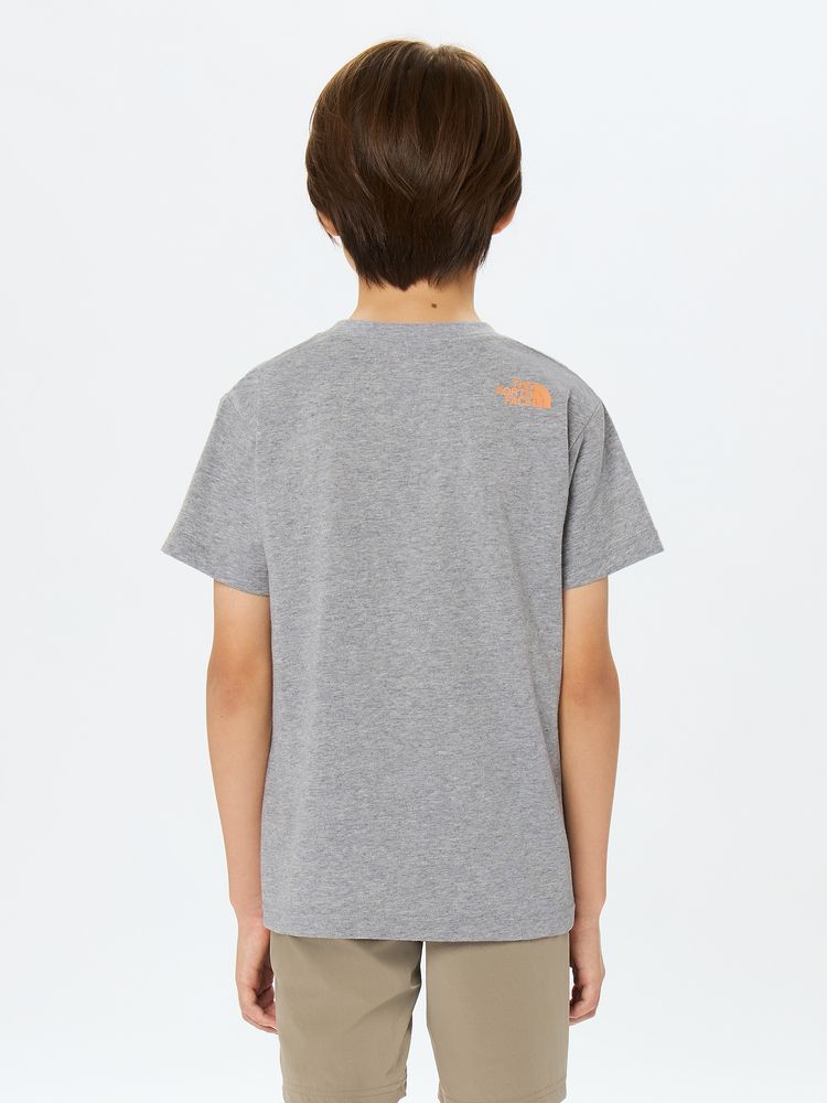 Japanese children's clothing TNF UV protection Hokkaido Shari Town printed top 130-160cm boys/girls summer TOPS