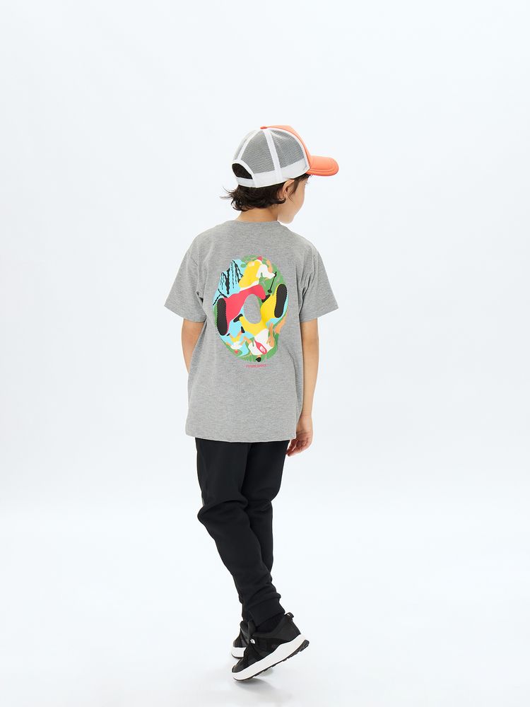 Japanese children's clothing TNF anti-UV sweat-absorbing quick-drying antibacterial deodorant static care parent-child wear printed tops 130-160cm boys/girls summer TOPS