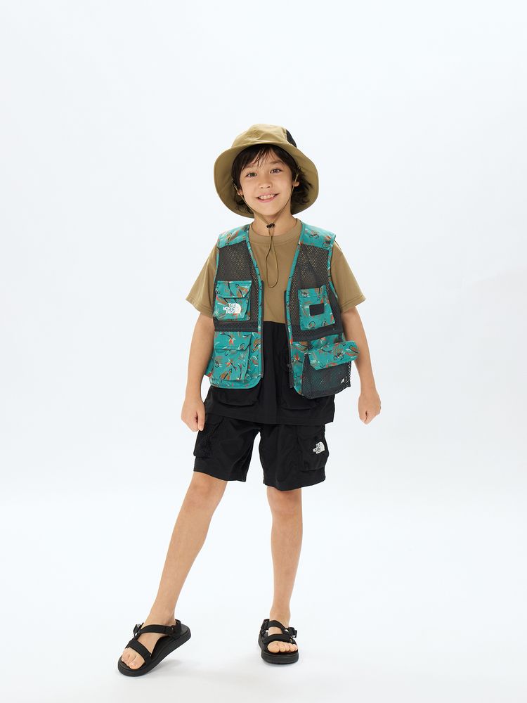 日本童裝 TNF 防水系列 靜電護理 山系探險背心外套 110-150cm 男童款/女童款 夏季 OUTERWEAR