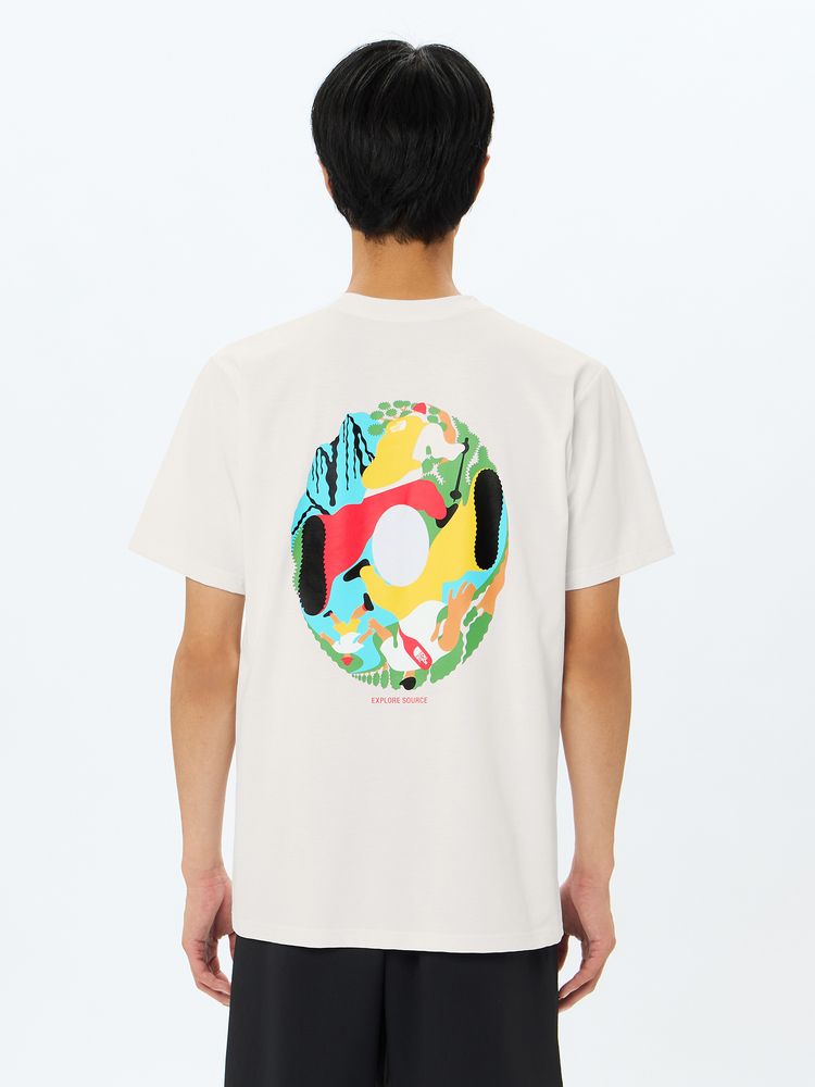 Japanese children's clothing TNF anti-UV sweat-absorbing quick-drying antibacterial deodorant static care parent-child wear printed tops S-XL adult summer TOPS