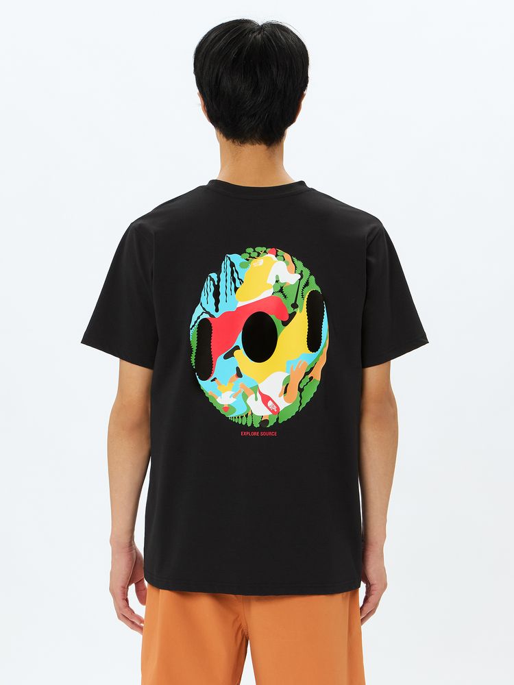 Japanese children's clothing TNF anti-UV sweat-absorbing quick-drying antibacterial deodorant static care parent-child wear printed tops S-XL adult summer TOPS