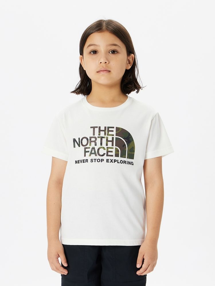 Japanese children's clothing TNF UV protection camouflage logo top 130-160cm boys/girls summer TOPS