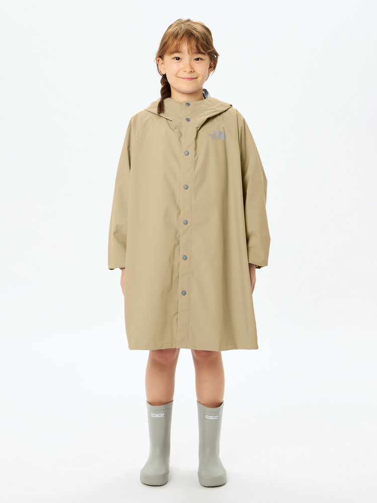 TNF Raincoat (110-150cm) Direct from Japan (Rainy Day Series)