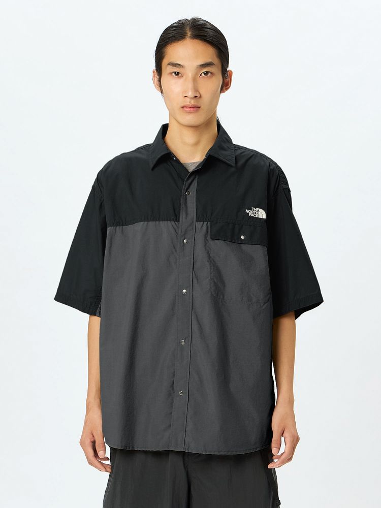 Japanese children's clothing TNF waterproof series parent-child short-sleeved mountain shirt XS-XL adult summer TOPS OUTERWEAR