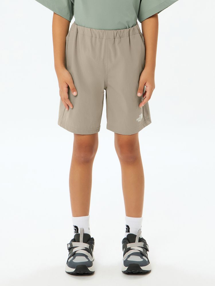 Japanese children's clothing TNF waterproof series high-stretch static care sports shorts 130-160cm boys'/girls' summer PANTS