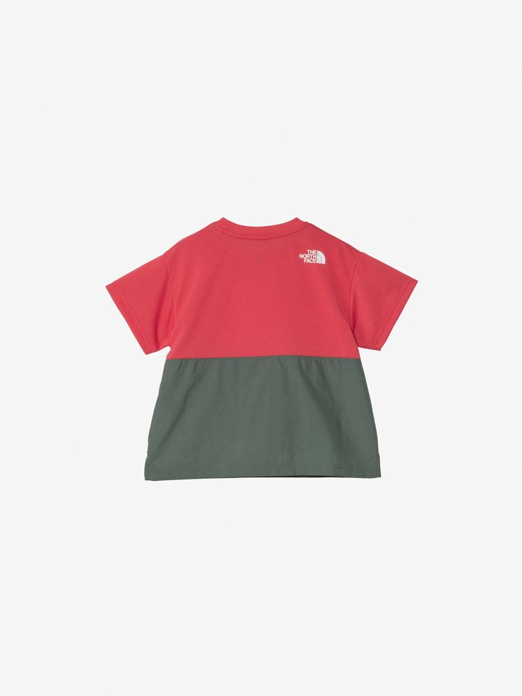 Japanese children's clothing TNF anti-static care workwear pocket top 100-120cm boys/girls summer TOPS