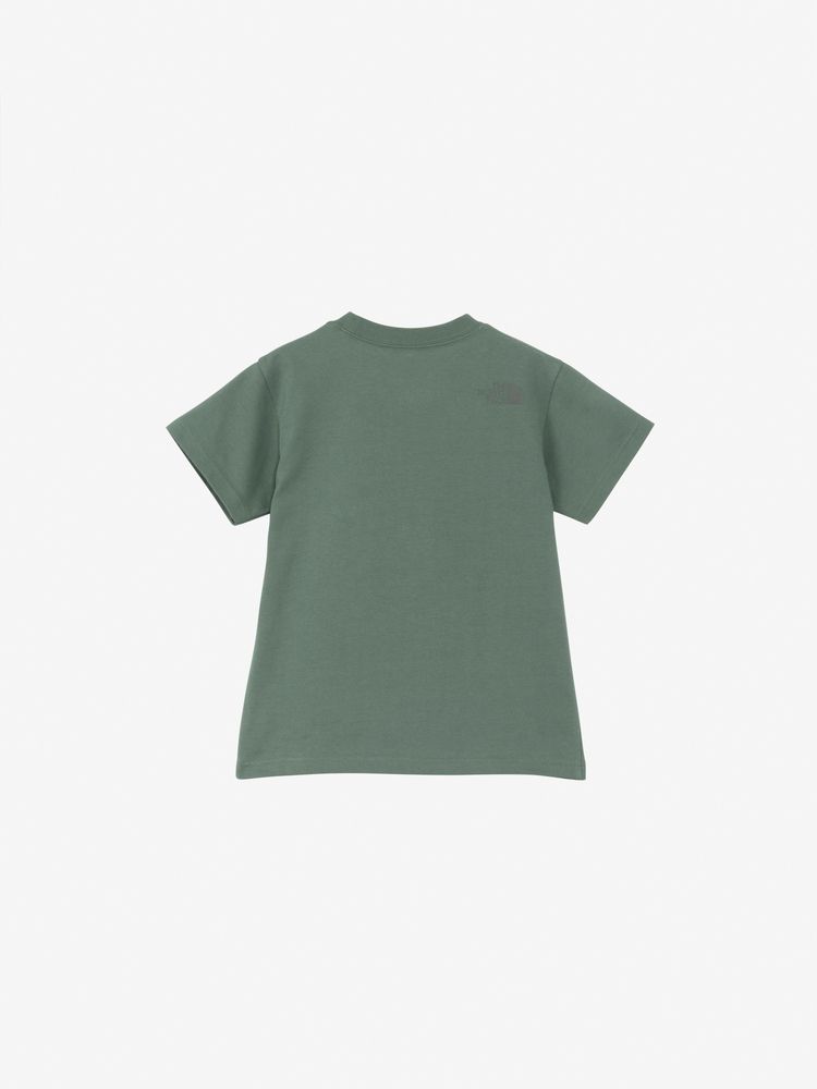 Japanese children's clothing TNF UV protection Hokkaido Shari Town printed top 100-120cm boys/girls summer TOPS