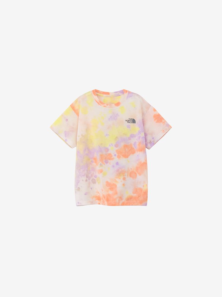 Japanese children's clothing TNF quick-dry series tie-dye logo top 130-160cm boys/girls summer TOPS