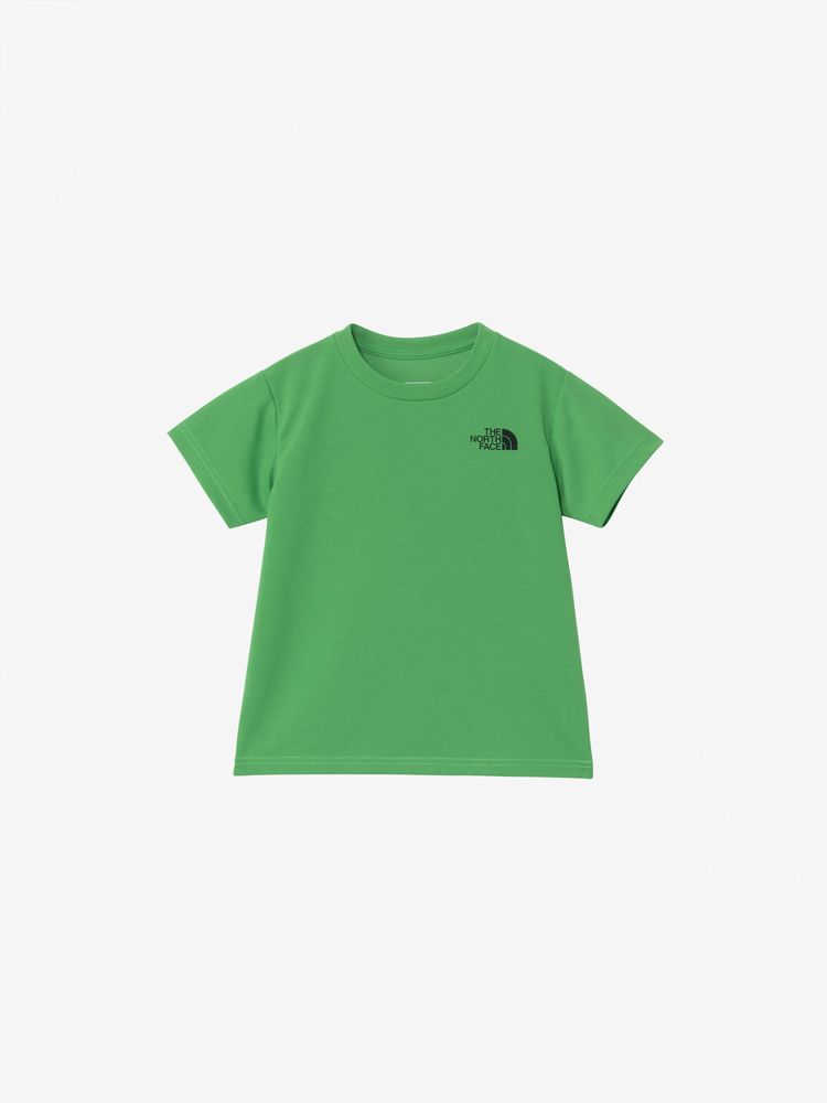 Japanese children's clothing TNF sweat-absorbing, quick-drying, insect repellent function static care printing top 100-120cm boys/girls summer TOPS