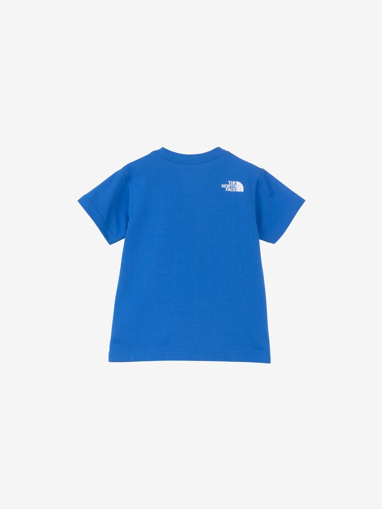 Japanese children's TNF UV protection organic cotton small square logo top 100-120cm boys/girls summer TOPS