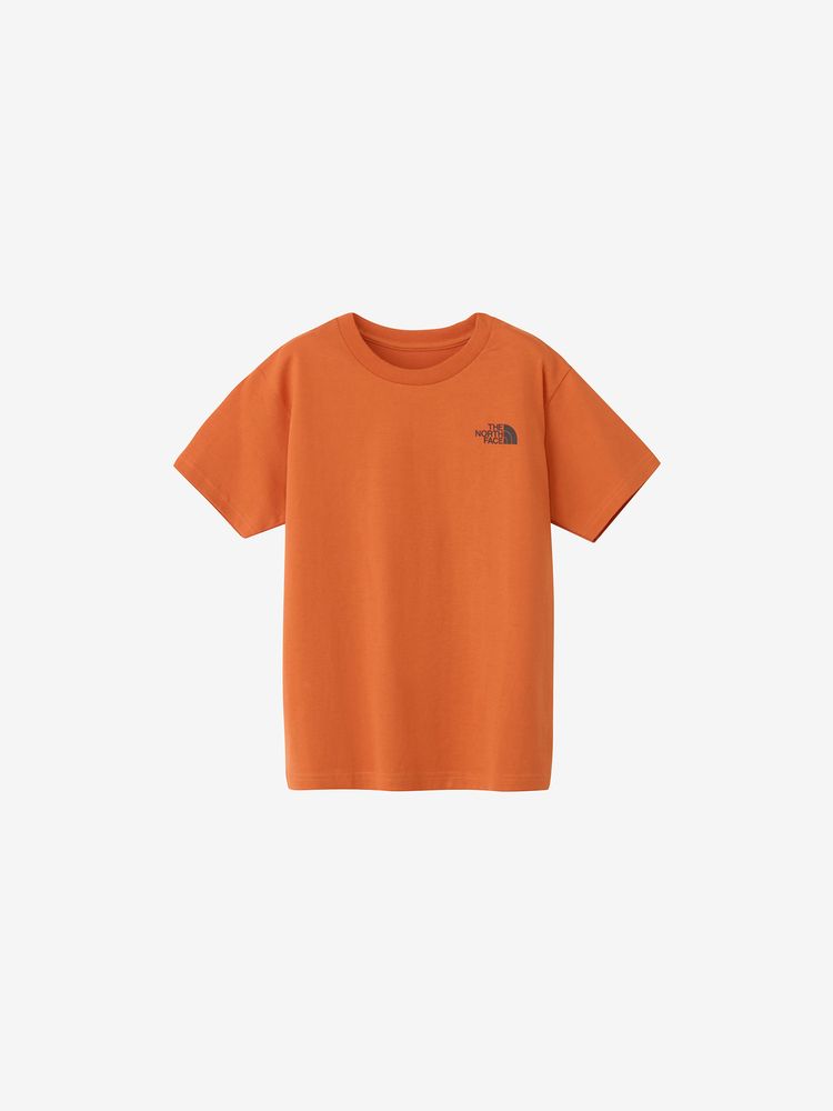 Japanese TNF children's clothing parent-child wear square back logo top 100-160cm boys/girls summer TOPS