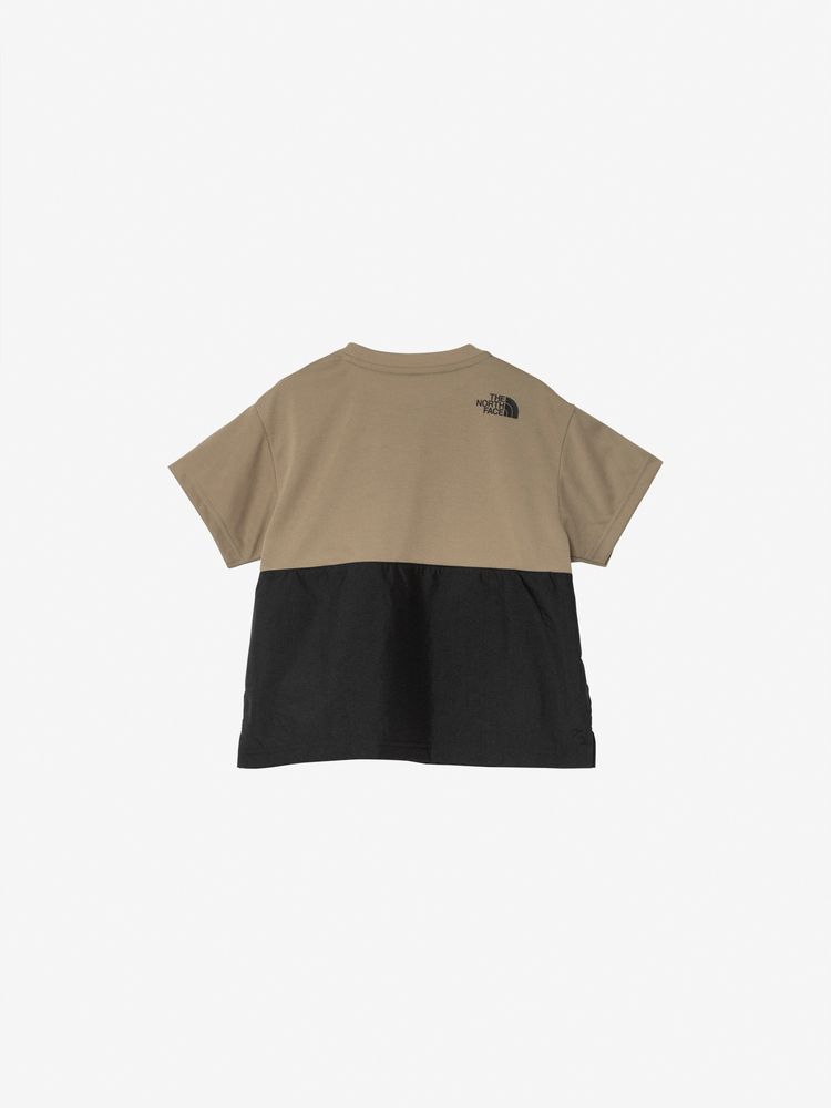 Japanese children's clothing TNF anti-static care workwear pocket top 100-120cm boys/girls summer TOPS