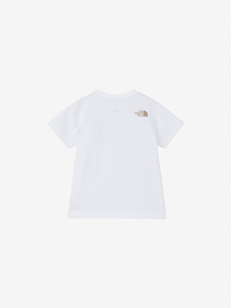 Japanese children's TNF UV protection organic cotton small square logo top 100-120cm boys/girls summer TOPS