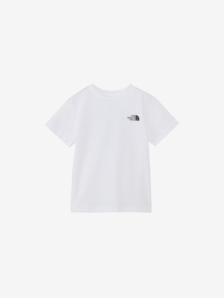Japanese TNF children's clothing parent-child wear square back logo top 100-160cm boys/girls summer TOPS