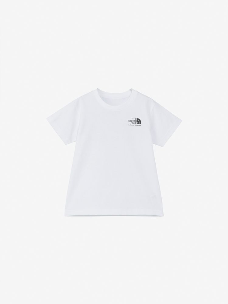 Japanese TNF UV Protection Parent-Child Historical Logo Print Tops (100-120cm) for Boys/Girls Summer