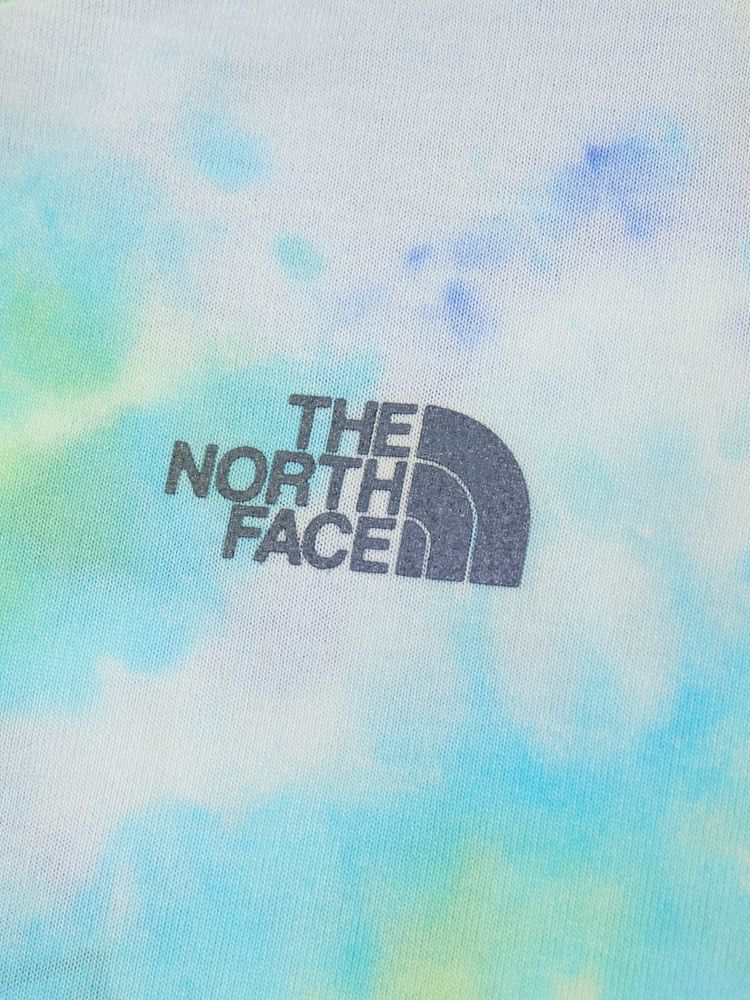Japanese children's clothing TNF quick-dry series tie-dye logo top 130-160cm boys/girls summer TOPS