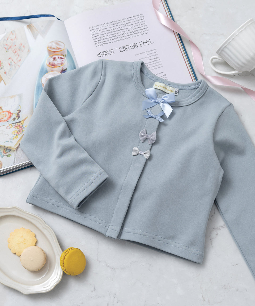Japanese children's clothing panpantutu bow coat 80-140cm girls summer OUTERWEAR