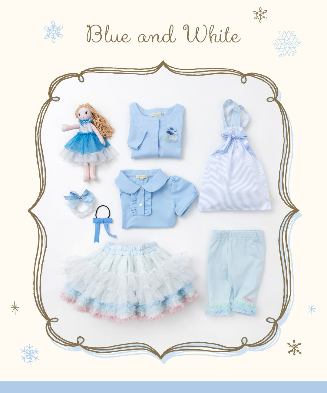 Japanese children's clothing panpantutu classic ruffle shirt 80-150cm girls summer TOPS interview / banquet / performance
