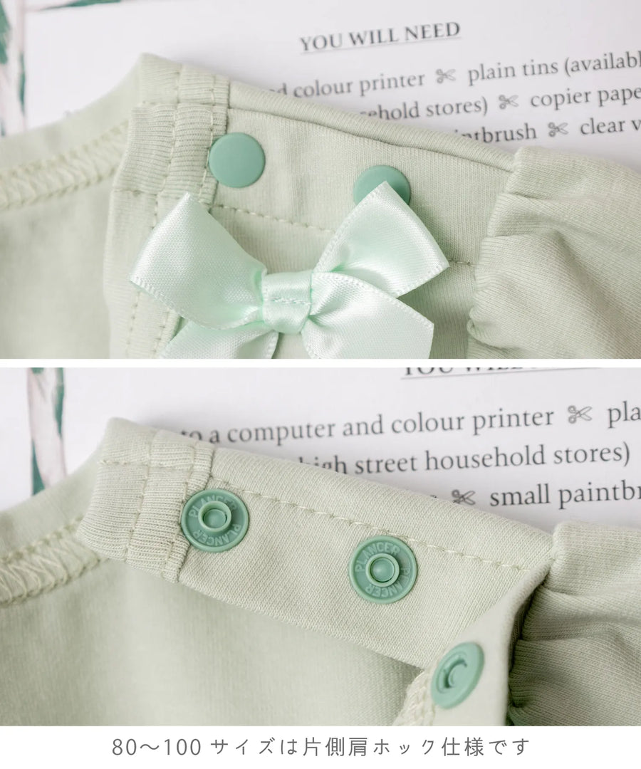 Japanese children's clothing panpantutu UV protection bow top 80-150cm girls summer TOPS