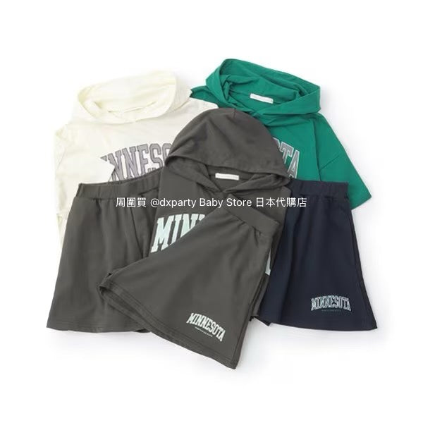 Lovetoxic Japanese Kidswear Cold Contact Casual Two-Piece Set (140-160cm) Girls Summer TOPS PANTS
