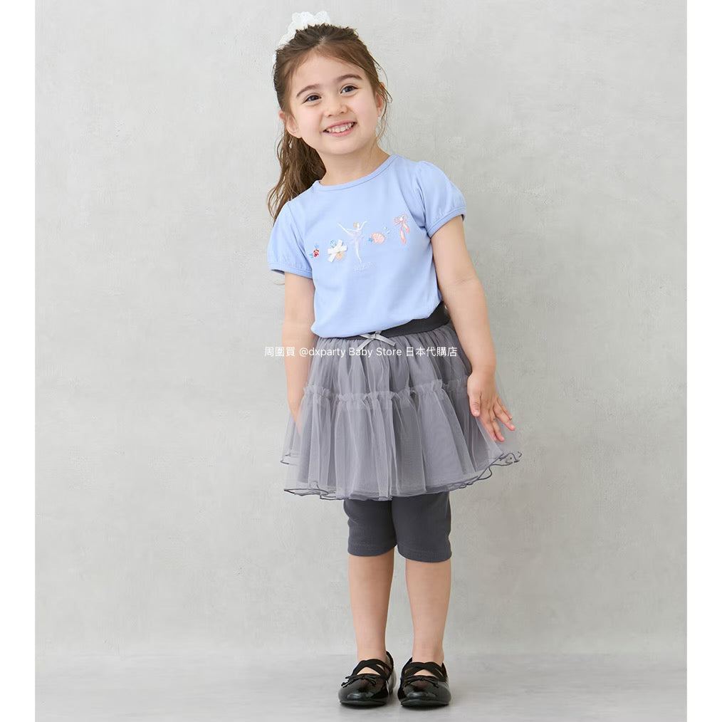 Japanese children's clothing pe#main contact cold fake two-piece five-point long skirt pants 80-130cm girls summer SKIRTS PANTS